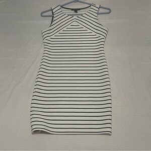 Forever 21 Black and White Striped Mini Dress